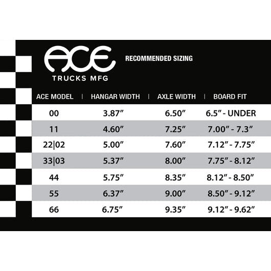Ace Classic's 33 Polished Skateboard Trucks - The Snowboard Shop