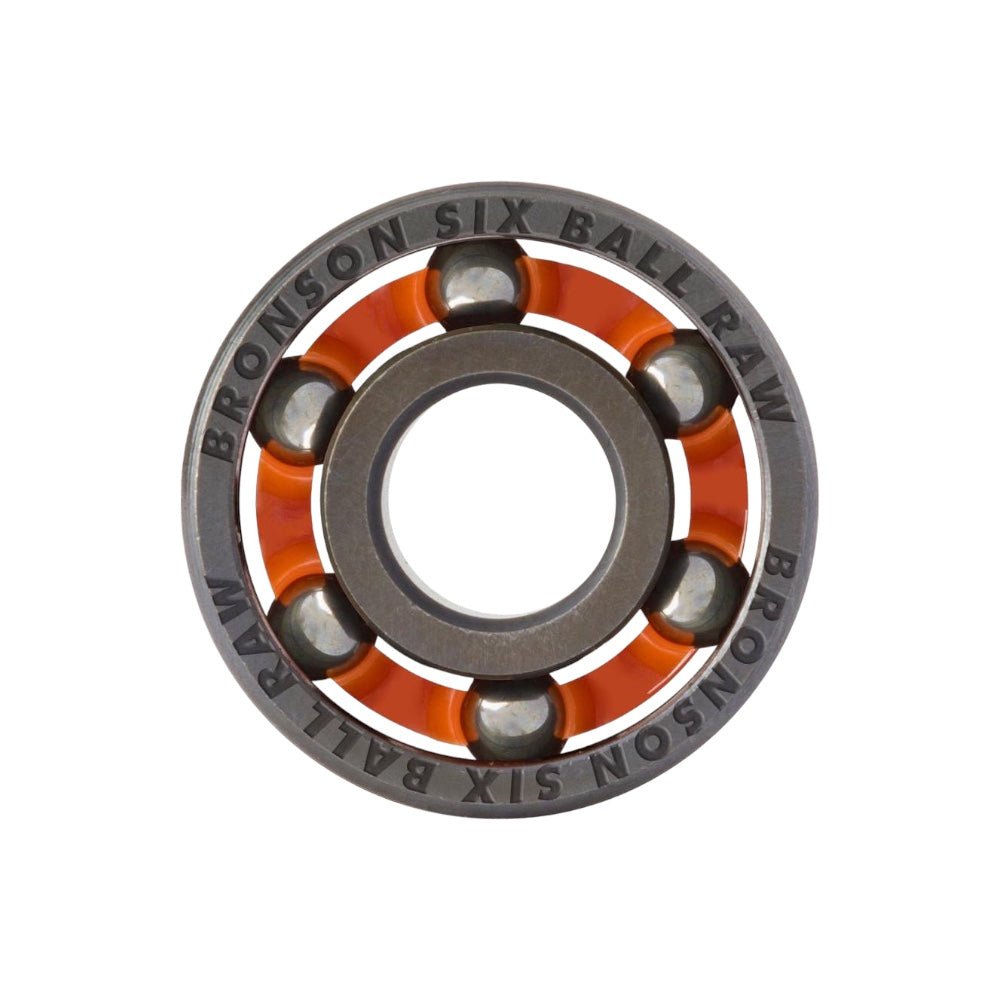 Bronson Raw 6 Ball Skateboard Bearings - The Skateboard Shop