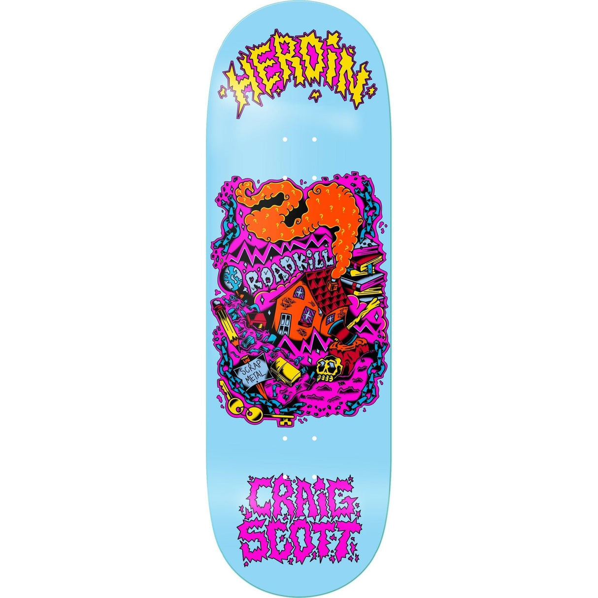 Heroin Craig Scott Scrap Metal Deck - The Skateboard Shop