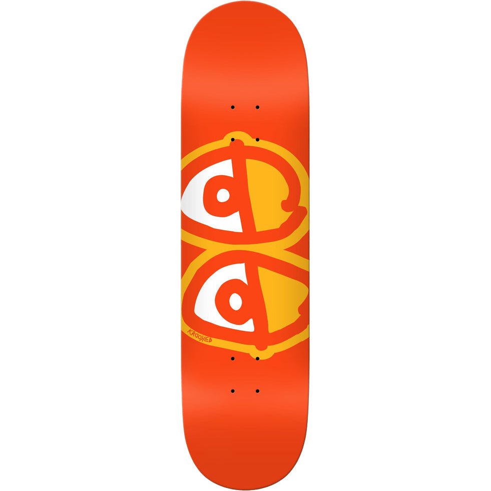 Krooked 'Eyes' Orange Deck - The Skateboard Shop