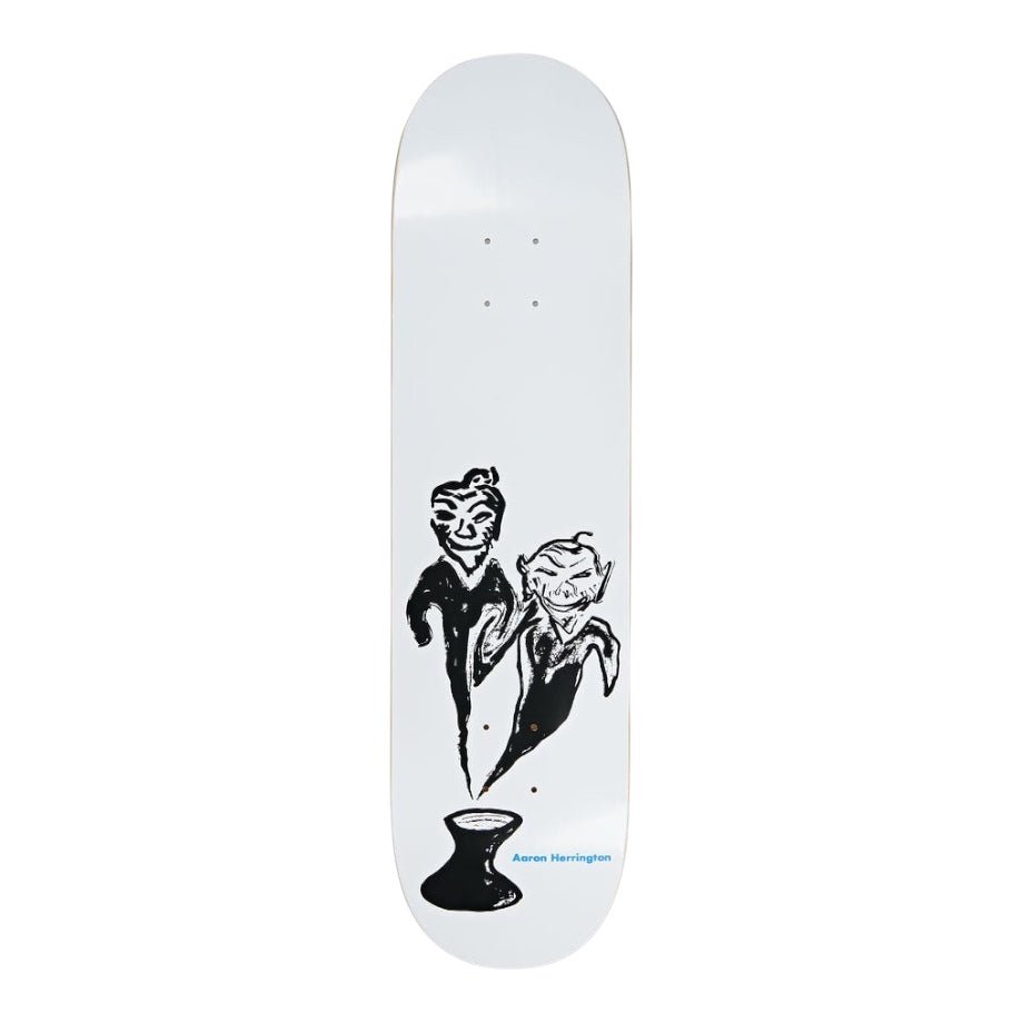 Polar Aaron Herrington Pot Demons Deck (Yellow) - The Skateboard Shop