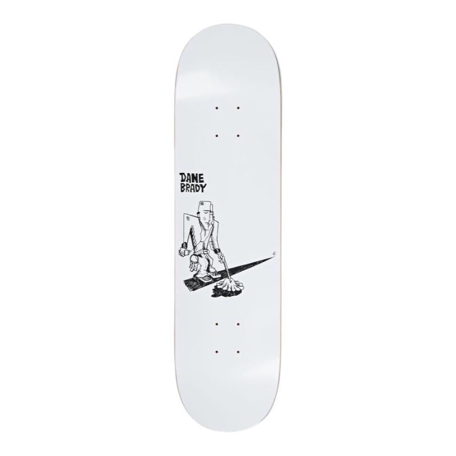 Polar Dane Brady Mopping Deck (White) - 8.25" - The Snowboard Shop