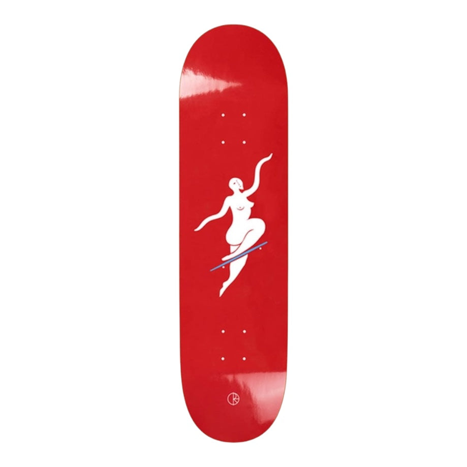 Polar No Comply Red Deck - 7.875" - The Snowboard Shop
