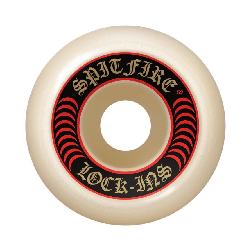 Spitfire Formula Four Lock Ins (Red) Skateboard Wheels - The Snowboard Shop