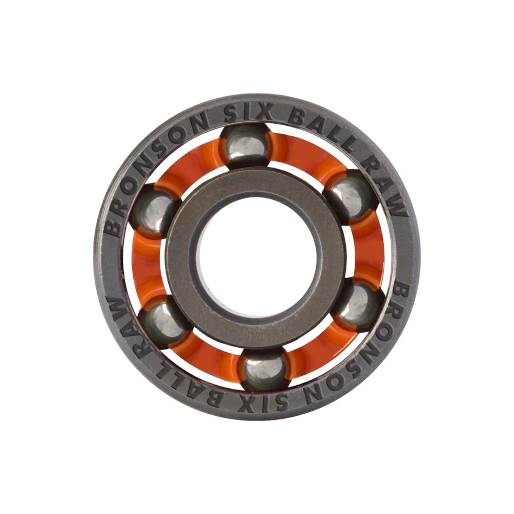 Bronson Raw 6 Ball Skateboard Bearings - The Snowboard Shop