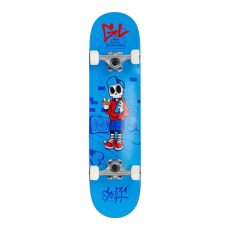 Enuff Skully Mini Blue Complete Skateboard - 7.25" - The Snowboard Shop
