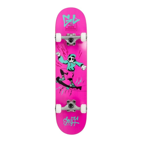 Enuff Skully Mini Pink Complete Skateboard - 7.25" - The Snowboard Shop