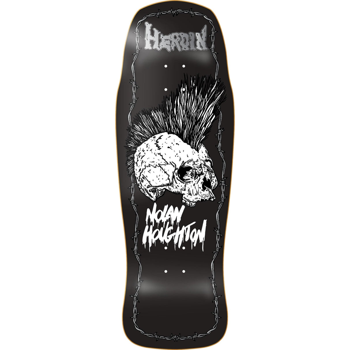 Heroin Nolan Punk Skull Deck - The Skateboard Shop