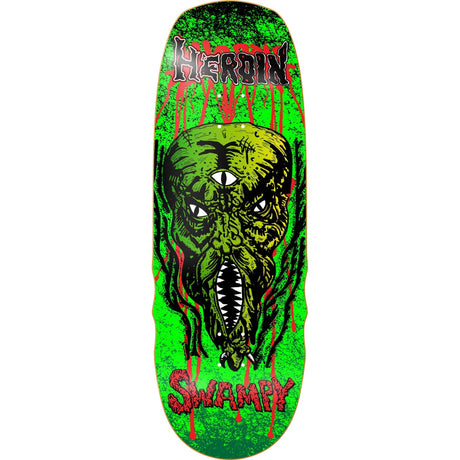 Heroin Swampy Slime Face Deck - The Skateboard Shop