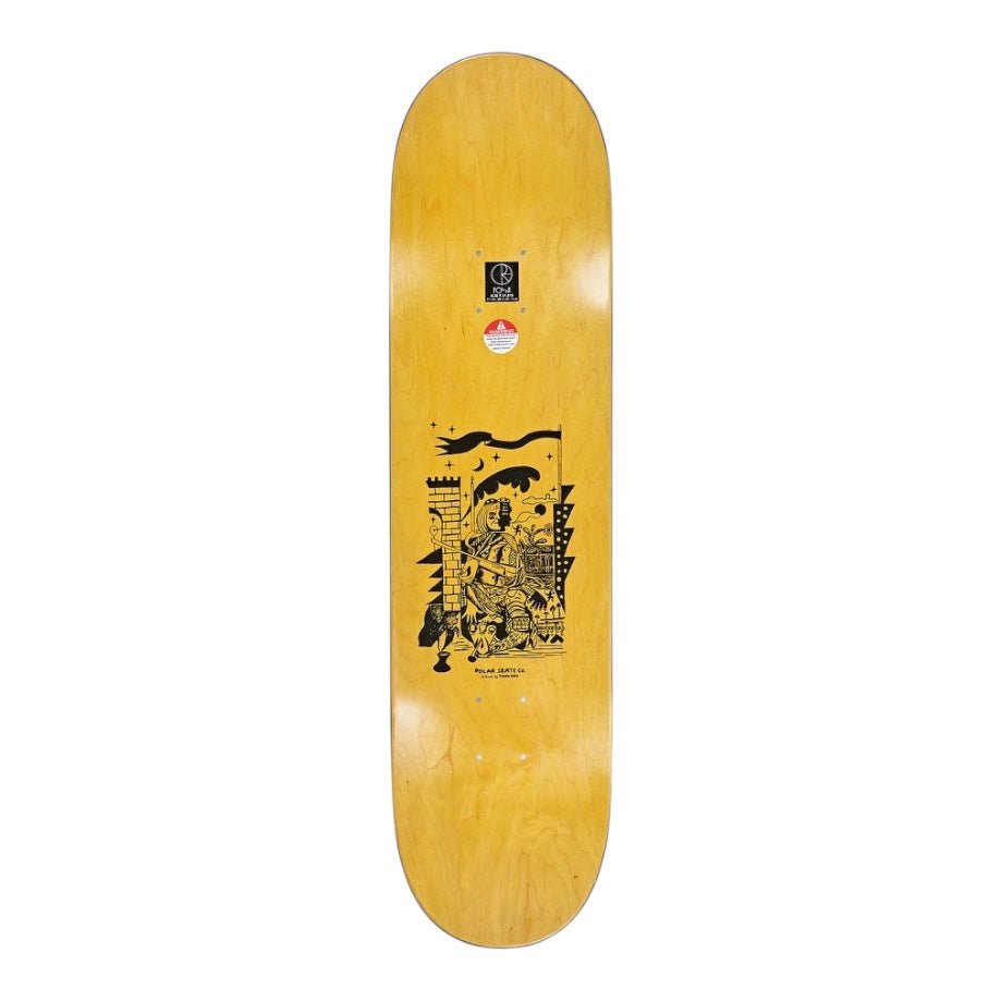 Polar Aaron Herrington Pot Demons Deck (Yellow) - The Skateboard Shop