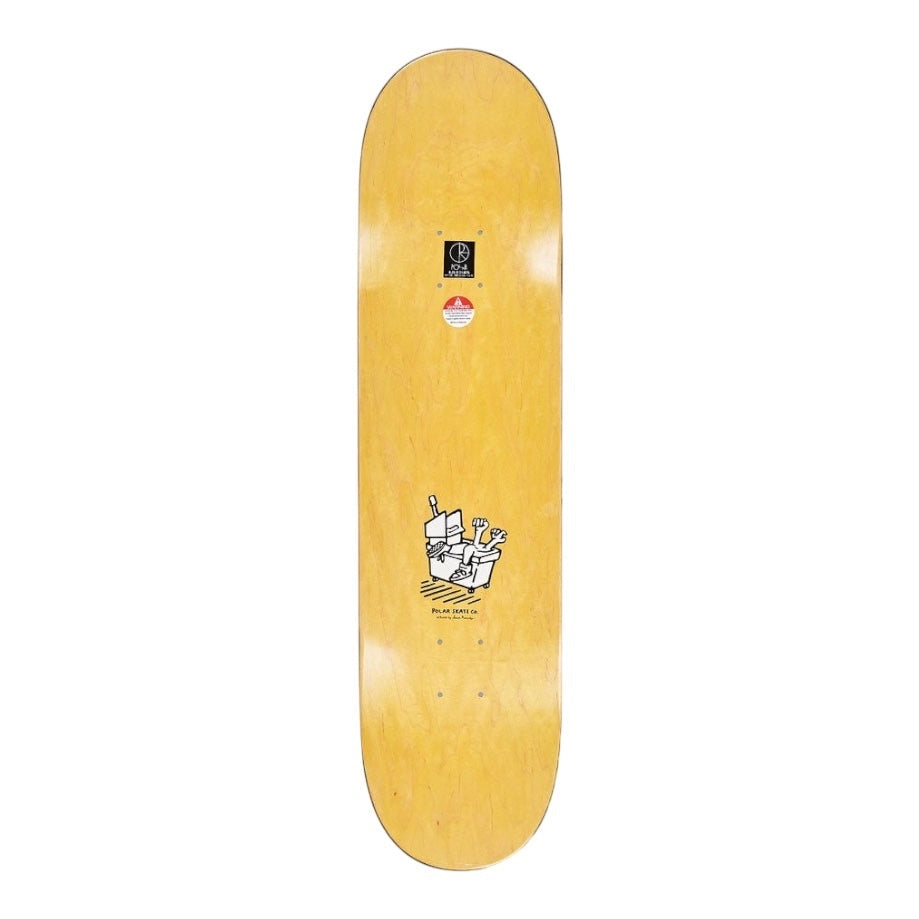 Polar Dane Brady Mopping Deck (White) - 8.25" - The Snowboard Shop