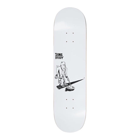 Polar Dane Brady Mopping Deck (White) - 8.25" - The Snowboard Shop