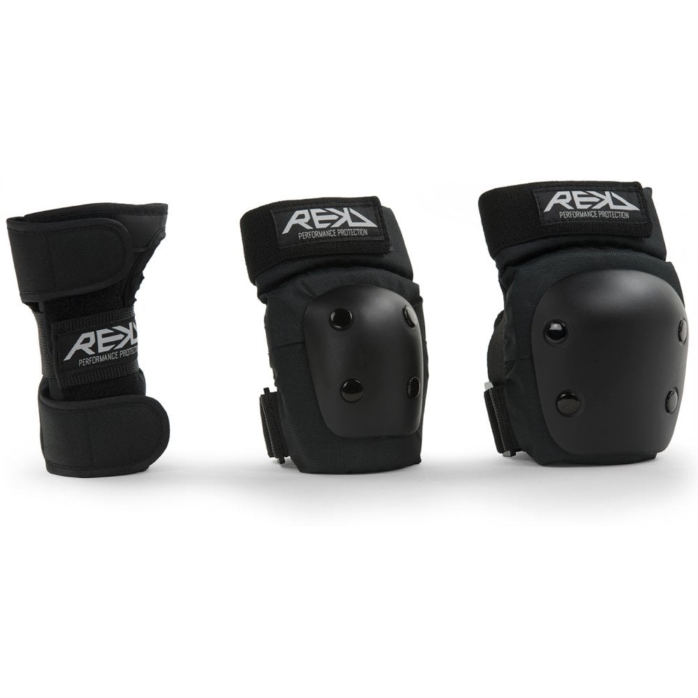 Rekd Junior Heavy Duty Triple Pad Set - The Skateboard Shop