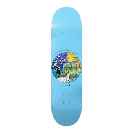 Skateboard Cafe Great Place Deck (Baby Blue) - 8.125" - The Snowboard Shop