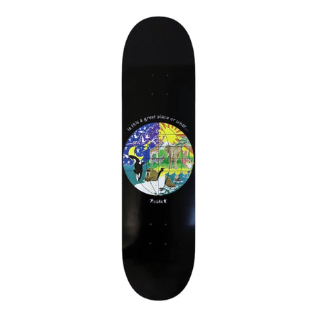Skateboard Cafe Great Place Deck (Black) - 8.7" - The Snowboard Shop