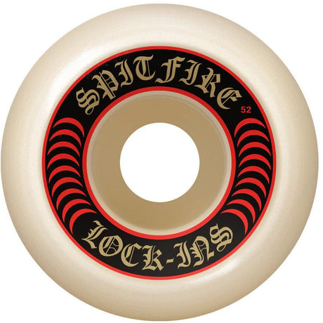 Spitfire Formula Four Lock Ins (Red) Skateboard Wheels - The Snowboard Shop